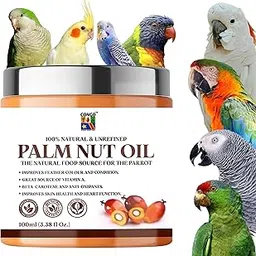 Congo® Palm Nuts Oil for Healthy Feather & Wings for Finches, Budgies, Conures, Lovebirds, Cockatiels, African Grey, Macaws, Cockatoo, Eclectus and Other Birds (100gm)-picture-11