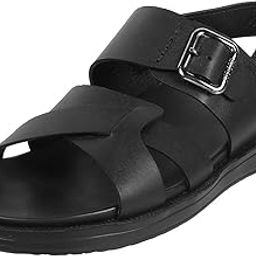 mochi Men's Faux Leather Stylish Sandals-picture-40