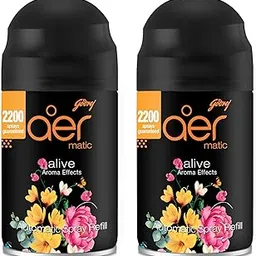 Godrej aer Matic Refill - Automatic Room Fresheners | Alive | 2200 Sprays Guaranteed | Lasts up to 60 days (225ml) (Pack of 2)-picture-27