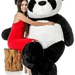 JAI SHREE Panda Black White Teddy Bear 4 Feet – Soft Plush Giant Stuffed Animal Toy for Girls, Girlfriend, Baby Shower, Birthday, Valentine’s Day Gift (Panda Black White/48 inch)-image-97