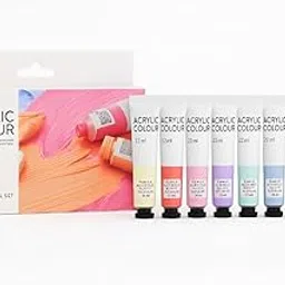 Lansing Acrylic Colour Pastel Set 8×22ml | Premium-Quality Non-Toxic Paints for Art, Craft, DIY Projects & Canvas Painting | Smooth Pigments for Creative Expression image 1
