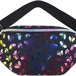 shopora Fanny Pack Pouch Waist Bag for Boys Grils Hiking Concert Festival Black | Womens Handbags & Bags-picture-20
