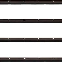 Store2508 (Pack of 4) Aluminium Door Sweep Door Bottom Sealer Seal Door Draft Guard with Nylon Bristles. 100 Cms Dark Brown Colour-image-12