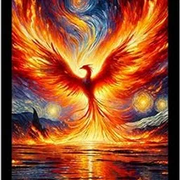 DivaFrames Phoenix Bird Picture as Per Vastu – 10x13 Inch Photo Frame, Spiritual Wall Hanging, Vastu Art for Good Luck, Home & Office Wall Frame, Vastu Gifts-picture-11