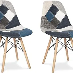 Urbancart Durable Heavy-Duty Set of 2 Modern Furniture Patches Chair with Cushion for Cafeteria Seating, Dining, Side Chair, Kitchen, Restaurants, Hotels (Solid Wood, Multicolor)-picture-16