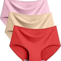 louryn koulyn 3 Pieces Seamless Panty Women – Ice Silk Seamless Panties for Women, No Show Laser Cut Invisible Panties, Ultra-Soft High Waist Panty-picture-23