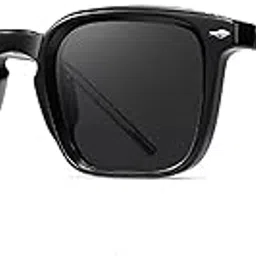 augen Polarized Square Sunglasses for Men | Stylish UV Protection Eyewear with Anti-Slip Temple & 5-Barrel Hinge | Premium Frame for Outdoor, Travel, Driving (M241)-picture-50