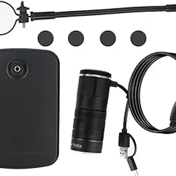 UJEAVETTE USB Digital Microscope 8 LED W/Non-Slip Pad for Windows Smartphone Computer-image-87