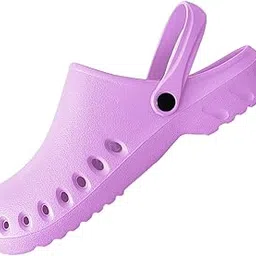 zoomella Nursing Clogs Breathable Sandals Casual Garden Workwear for Women Work Shoes 41 42 Purple-picture-19