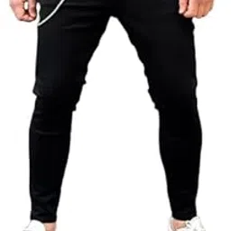 comfits Men's Black Plain Jeans, Brand-picture-44