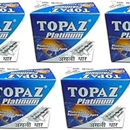 Topaz Platinum Double Edge Men Razor Blades - Pack Of 50|Pack Of 5-picture-24