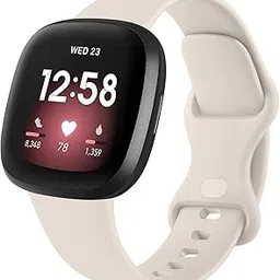 Meliya Soft Strap for Fitbit Versa 4 / Versa 3 / Sense 2 / Sense(Watch Not Included), Flexible Premium Elastomer TPU Adjustable Watch Straps, Sport Replacement Band for Women Men-picture-53