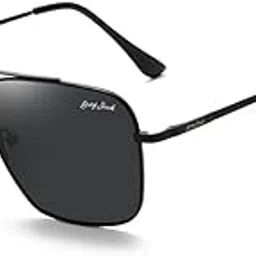 grey jack Metal Polarized UV400 Protected Polygon Sunglasses for Men Women 1639-picture-47