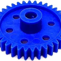 INVENTO 1pcs Plastic Spur gear 36 Teeth 40mm dia, 6.5mm Width, 6mm hole for DIY Projects-image-0