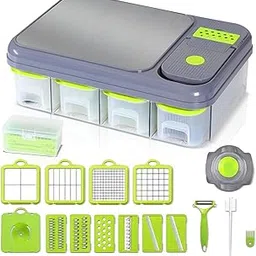 A&K's Vegetable Chopper, Built - in Cutting Board, Chopper, Slicer, Shredder, Kitchen Products, Kitchenware.-picture-19
