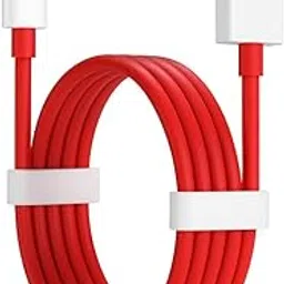 65W SuperVOOC USB to Type-C Fast Charging & Data Sync Cable | Compatible with OnePlus, Oppo, Realme, Vivo & Other Type-C Devices | Durable Red Charger Cable (1m)-picture-39