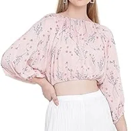 Blooming Bonny Printed Women Crop top-image-5