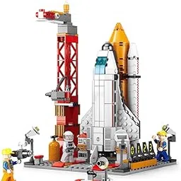 SKY LINE OCEAN Space Ship Exploration Rocket and Launcher Building Block Set Toys STEAM Aerospace Kit Model Gift for Birthday, Children's Day || 6 Months Structural Warranty-image-8