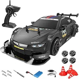 Remote Control Car RC Drift Car, 1:16 Scale Electric RC Car with LED Lights 2.4GHz 4WD 40km/h RTR High Speed Racing Sport Toy Car for Adults Boys Girls Kids Gifts (Black)-image-90
