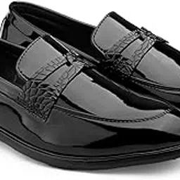 bxxy Men's Patent Material Slip On Casual Loafer & Mocassion Shoes.-picture-32