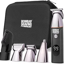 Bombay Shaving Company Full Body Trimmer Limited Edition With Hard Travel Case | 5 Magnetic Attachments, Multi Length Settings Comb, Detachable Blades, Type C Flash Charging, IPX6 Waterproof | Multi-grooming | Travel Trimmer Case | Gifts For Men-image-70