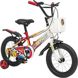 DIYUKI 14T Kids Cycle Single Speed | Steel Frame Bike with Training Wheel | Bicycle for Boys & Girls 3-5 Years | 95% Pre-Assembled (Red)-picture-16