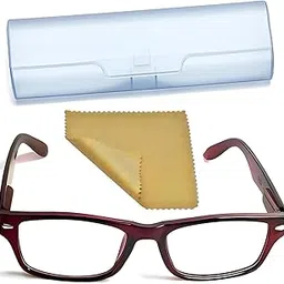 SEE WORLD - BROWN Full Rim Frame with Spring Hinges Reading Eye Glasses for Men Women with Eye Protection, No Eye Strain, Light Weight Compact with Case, Cleaning Cloth-picture-66