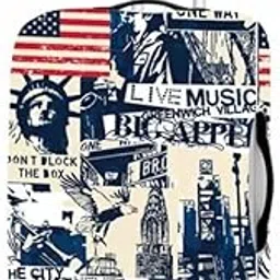 nt creation Polyester Large Protective Luggage Cover – Scratch-Resistant, Water-Resistant, Washable, Easy-Fit, Stretchable Travel Suitcase Protector (New York, Medium)-picture-26