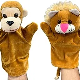 Ritu Shubhman'S Creation Monkey & Lion Storytelling Hand Puppets | Animal Hand Puppets | Hand Puppets for Kids | Monkey Hand Puppet | Lion Hand Puppet | Puppet Toy | Puppets for Kids | Masks for Kids-image-13