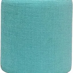 Ottoman Stool for Living Room Sitting Pouffes Upholstered Pouffe Puffy for Home Furniture Mudda Pouf Round Sitting Foot Stool for Office Room Dcor - (Turquoise)-picture-31