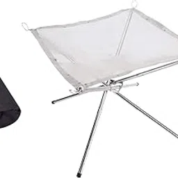 BNF®Mesh Fire Firepit Grill Sturdy Detachable Folding for Travel Backyard Hiking 56x56x43cm|Outdoor Sports | Camping Cooking Supplies |1 Set Mesh Fire Firepit-picture-10