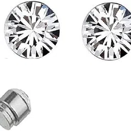 oomphelicious Jewellery Pair Of Silver Stainless Steel Small Magnetic Non-Piercing Stud Earrings For Men (Efq7_Cc5)-picture-57