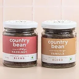 Country Bean Hazelnut & Vanilla Instant Coffee I Blend I 100g - Pack of 2 X 50g I Makes 100 cups I No Added Sugar I 100% Strong Coffee Powder-image-31
