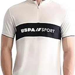 u.s. polo assn. Men's Solid Regular Fit Polo Shirt (UATSH0475_Off White-picture-45
