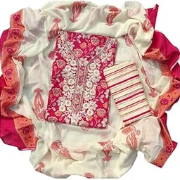 abodh colours Women's Cotton Unstitched Floral Suit with Dupatta-picture-37
