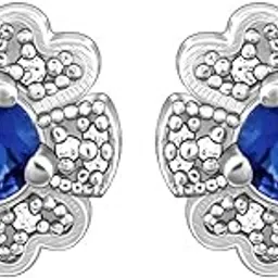 925 Silver Royal Blue Bloom Studs | Gifts for Girlfriend, Gifts for Women and Girls |With Certificate of Authenticity and 925 Stamp | 6 Month Warranty-image-37