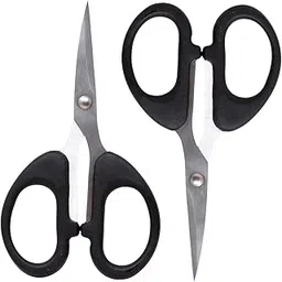 Faded Small Stainless Steel Scissors – Multipurpose Craft & Kitchen Shears with Ergonomic Comfort Grip Handle – Sharp, Durable Blades for Fabric, Food Prep & DIY Use (2Pc)-image-87