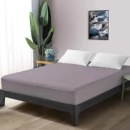 The Sleep Protectors Waterproof Premium Cotton Mattress Protector for Bed | Fitted Double Size Breathable | Bed Protector| Hypoallergenic Mattresses Cover | Ultra Soft, Breathable (Gray, 78x72)-image-37