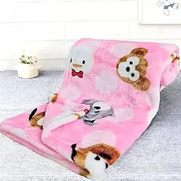 First Kick Baby Micro Fleece Bath Towel New Born Hooded Soft Wrapper Cum Towel For Baby Cotton Boys And Baby Cotton Girls Set Of 1, Pink image 1
