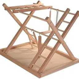 KSK Wooden Bird Activity Center,Extra Large Bird Playground for Cockatiels & Small Parrots,Wooden Table Tops,Bird Play Gyms(15 in)-picture-52