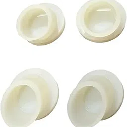 GM CRADLES Silicon Round Rubber Pad | Silicon Baby Cradle Vacuum | Set of 4(White) (White)-picture-25