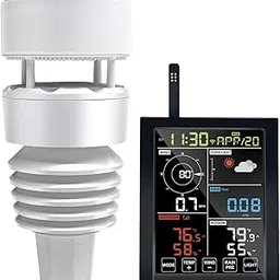 ECOWITT WN1981 Wi-Fi Weather Station Indoor and Outdoor, Includes WN1980 LCD Display Console and WS90 Outdoor Weather Sensor Array,433 MHZ-picture-24