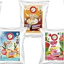 Am 2 Pm - Banana + Butter Scotch + Mix Fruit + Pineapple + Strawberry Lassi Mix (Yogurt) Mix | Premium Silky Smoothy Flavoured Lassi Premix Powder, Instant Premix Drink - Refreshing Drink For Summer (Pack of 5, 500gm each)-picture-11