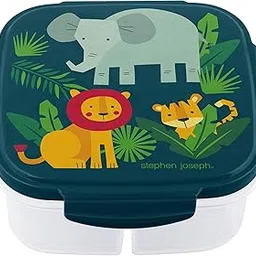 Stephen Joseph Snack Box with ICE-Pack Zoo Lunch Box with Compartments BPA Free Plastic Tiffin Box for Children, Ideal for School, Nursery-picture-20