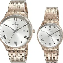 Titan Bandhan Rose Gold Dial Analog with Date Stainless Steel Strap watch for Couple-NS9400194201WM01P/NT9400194201WM01-picture-23