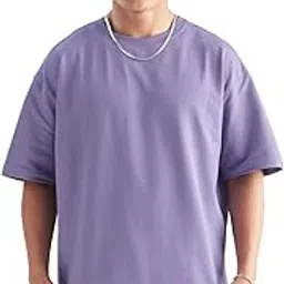 the souled store Men's Cotton Solid Oversized Fit T-Shirt-picture-29