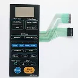 WHITEFLIP Microwave Oven Membrane Keypad Compatible/Replaceable For LG Microwave Model No - MC-7647UL (Black)-picture-48