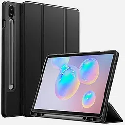 TGK Soft Flexible with Pencil Holder Trifold Flip Back Case Cover for Samsung Galaxy Tab S6 10.5 inch 2019 T860 T865 T867 (Black)-picture-19