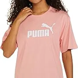 puma Women Cotton Letter Print Relaxed Fit Tees-picture-19