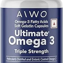 Aiwo Ultimate Omega 3 for Men and Women - Triple Strength | 525mg EPA & 400mg DHA, Omega 3 Fatty Acid Capsules 1250mg (60)-picture-19